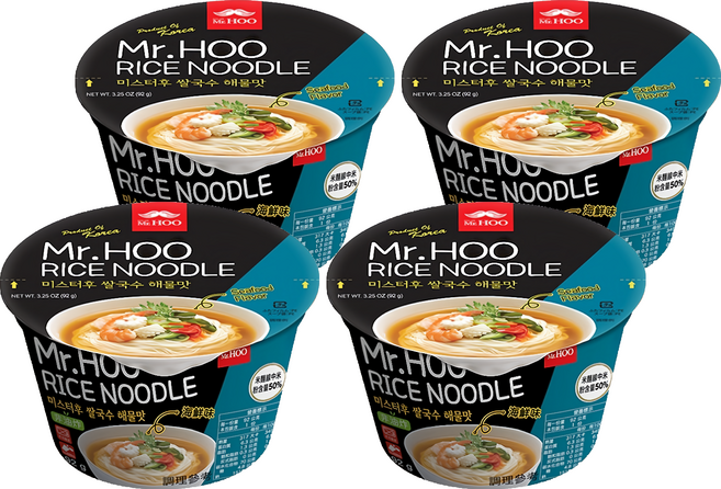Mr.HOO 米麵線 海鮮味 92g, 4入