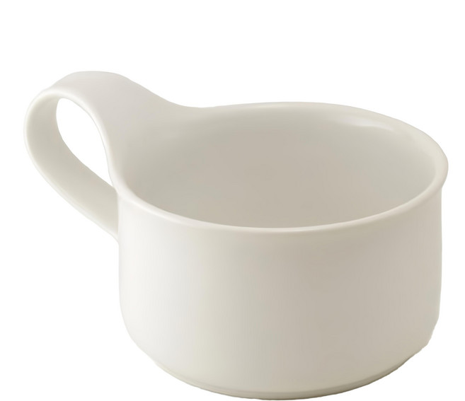 ZERO JAPAN. 造型湯杯 280ml, 白色, 1個