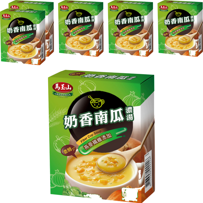 馬玉山 奶香南瓜濃湯 3包, 45g, 6盒