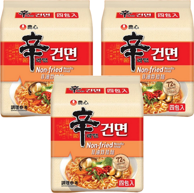 NONGSHIM 農心 非油炸辛拉麵 97g, 12包