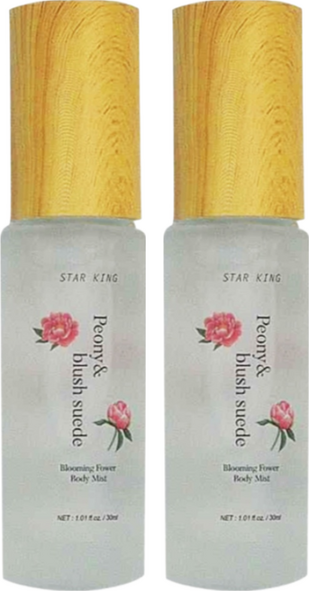 STAR KING 星之冠 典雅牡丹身體香氛噴霧, 30ml, 2瓶