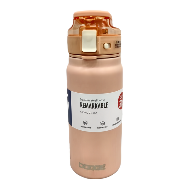 DODGE 道奇 非凡運動保溫杯, 顏色隨機, 600ml, 1個