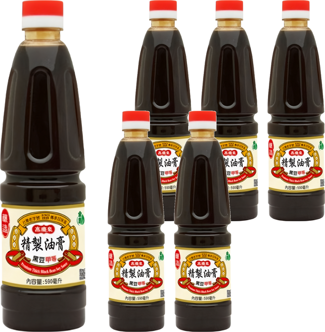 高慶泉 精製甲等黑豆油膏, 590ml, 6瓶