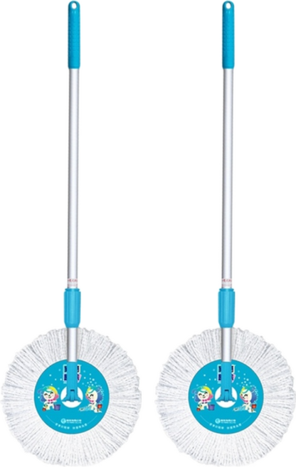 EASY CLEANER 家簡塵除 加強版手壓拖把架組, 2組