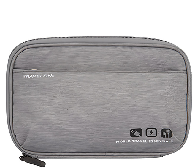 TRAVELON 3C線材收納包, TR130, 灰色, 1個
