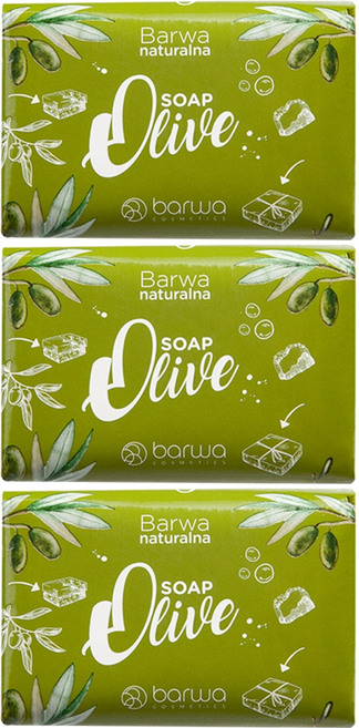 barwa COSMETICS 綠橄欖滋養柔膚美肌皂, 100g, 3個