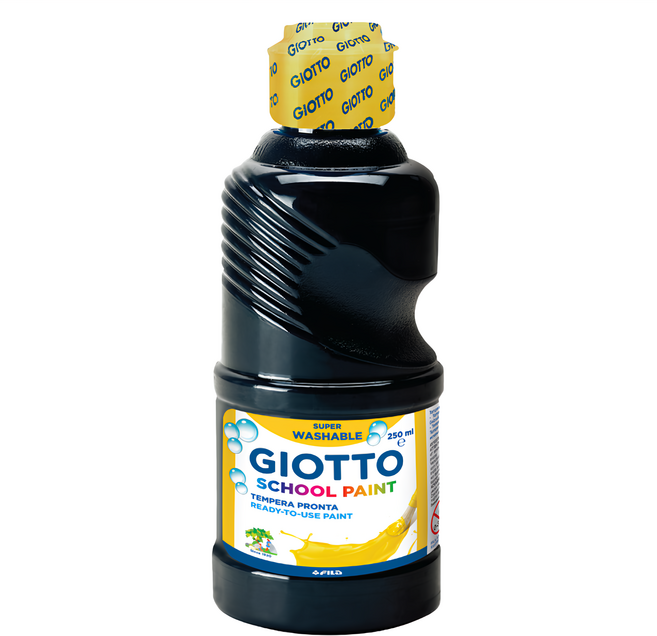 GIOTTO 可洗式兒童顏料 水性顏料 法國原料生產, 250ml, 1色