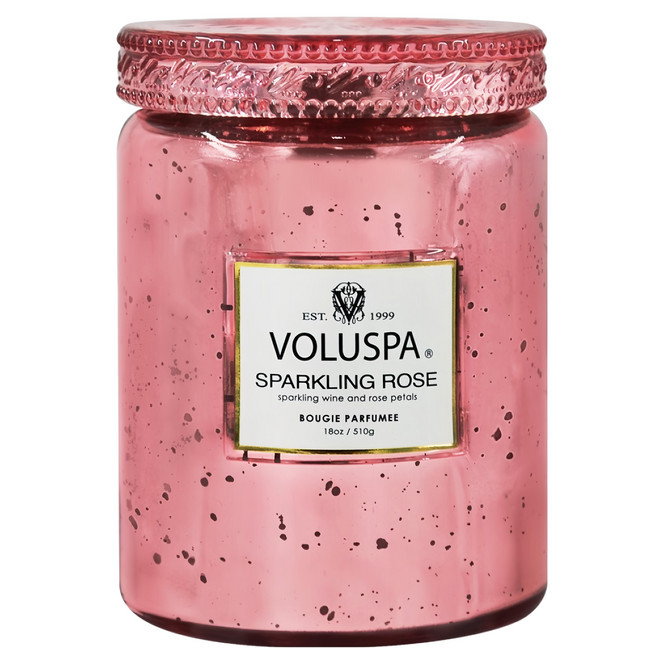 VOLUSPA 天然蠟燭 18oz, 510g, 1件, 玫瑰氣泡