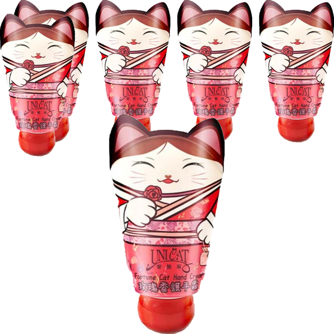 UNICAT 變臉貓 玫瑰香護手霜, 25ml, 6條