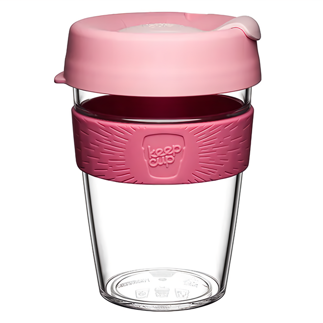 keep cup Tritan 輕漾隨行杯 M, 甜心粉, 340ml, 1個