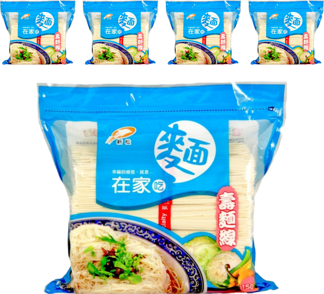 新松 在家吃麵 壽麵線, 1.5kg, 5包