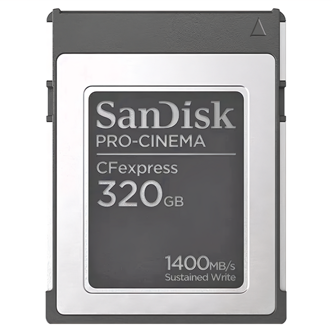 SanDisk 晟碟 公司貨 PRO-CINEMA CFexpress Type B 記憶卡, 320GB, 1個