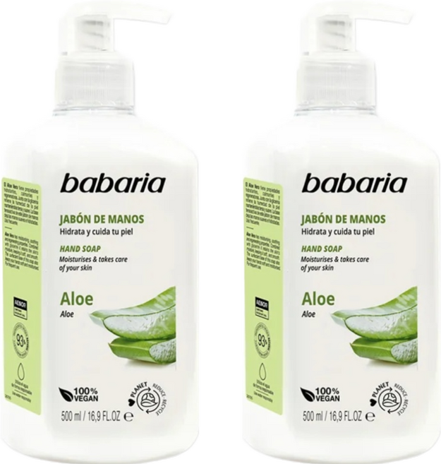 babaria 台灣公司貨 洗手液 蘆薈, 500ml, 2瓶