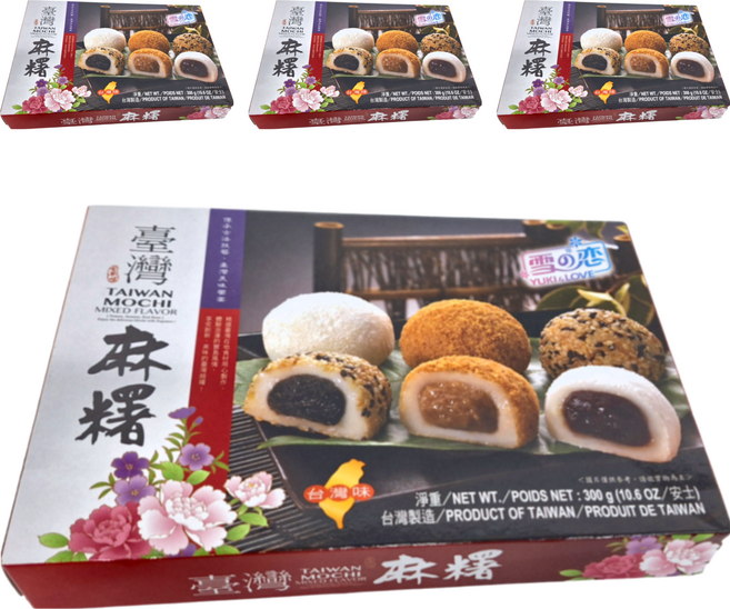 YUKI&LOVE 雪之戀 台灣麻糬 綜合口味, 300g, 4盒