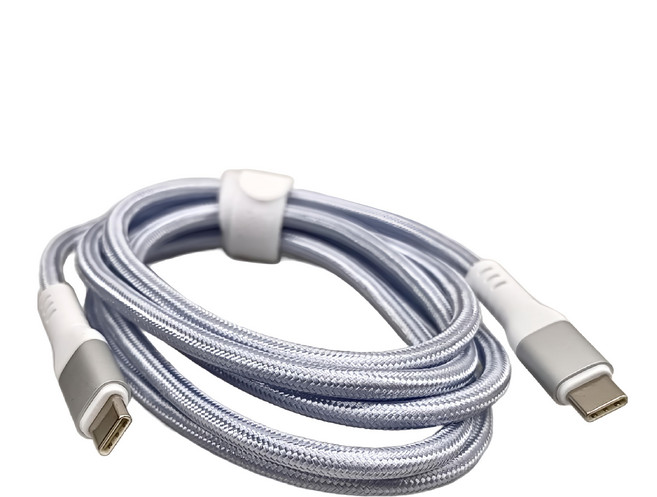CHIC FLOTT 140W PD3.1 USB-C to C 快充傳輸線 CF02, 150cm, 銀色, 1條