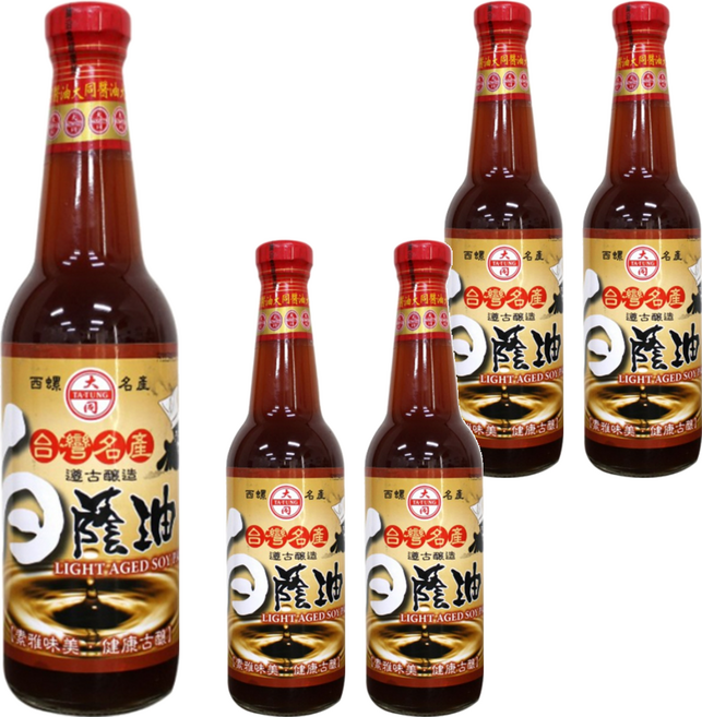大同醬油 大同白蔭油, 500ml, 5瓶