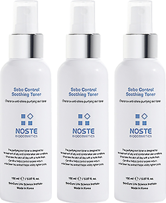 NOSTE 韓國原廠直供 毛孔緊緻化妝水, 3瓶, 150ml