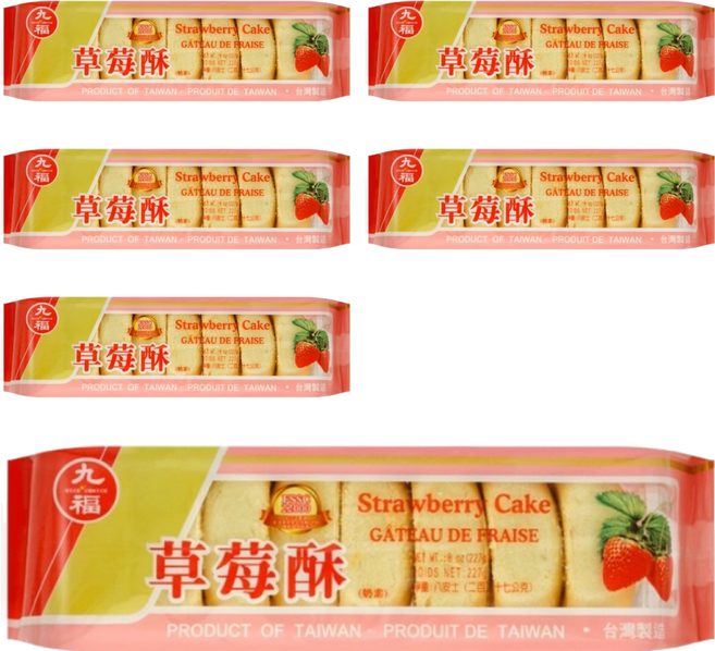九福 草莓酥, 227g, 6包