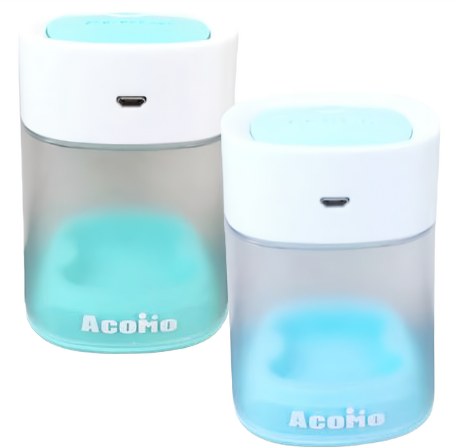 AcoMo PPS II USB 紫外線 2 分鐘奶嘴個人消毒器 2入, PPS2-B + PPS2-T, 藍色 + 蒂芙尼綠