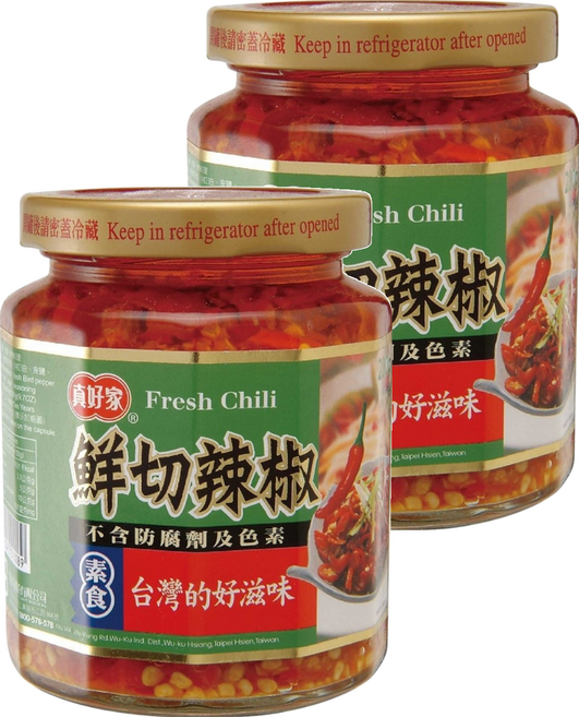 真好家 鮮切辣椒, 280g, 2罐