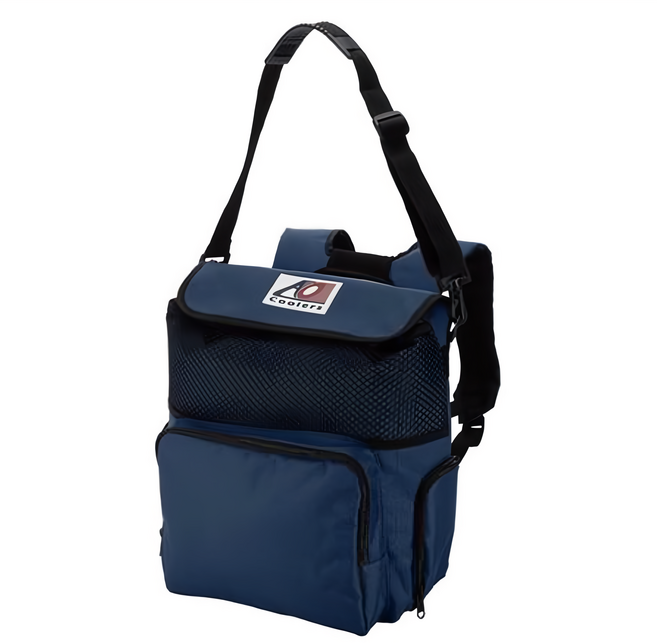 AO Coolers 18罐型 酷冷軟式輕量保冷後背包 1360g, 海軍藍, 14L