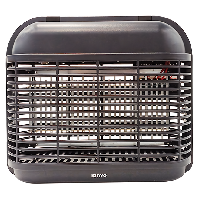 Kinyo 8顆LED電擊式捕蚊燈 附鐵鍊 + 毛刷 黑色 1kg 305 x 108 x 260mm, KL-8081