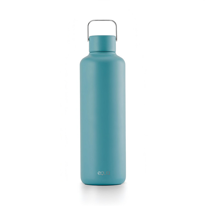 eQUa THERMO TIMELESS BOTTLE 緩時光雙層保溫瓶, 水漾藍, 600ml, 1個