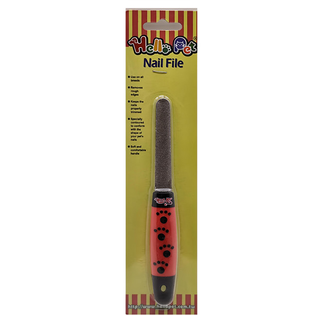 HELLO PET 哈囉佩特 專業用銼刀, 粉色 + 黑色, 1支