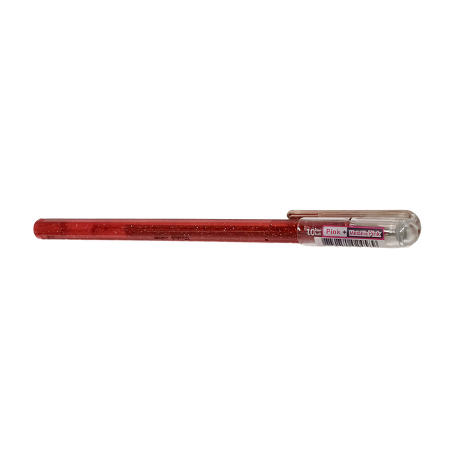 Pentel 飛龍文具 蝴蝶筆 1.0 K110-DPX 12支, 粉紅 + 金屬粉紅色, 1盒