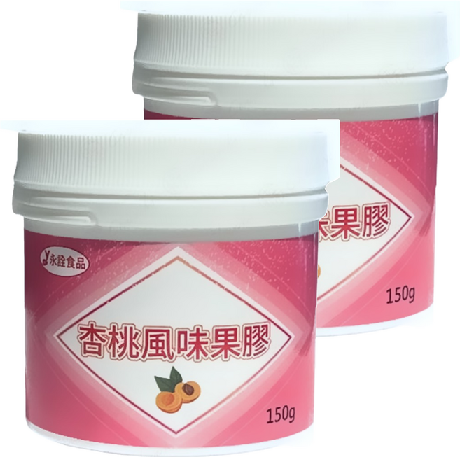 永詮食品 杏桃風味果膠, 150g, 2罐