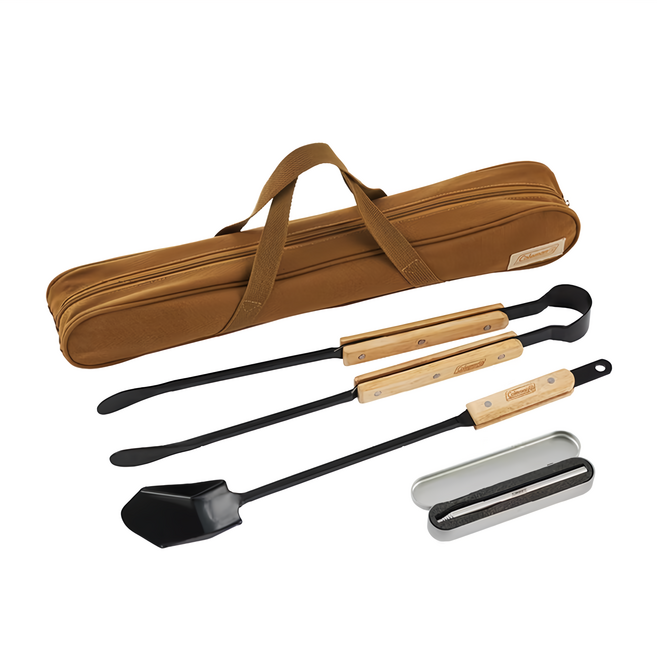 Coleman 營火工具組 火鏟+火鉗, 黑色, 1組