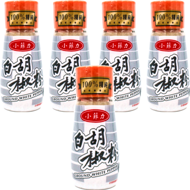 小菲力 白胡椒粉, 30g, 5瓶