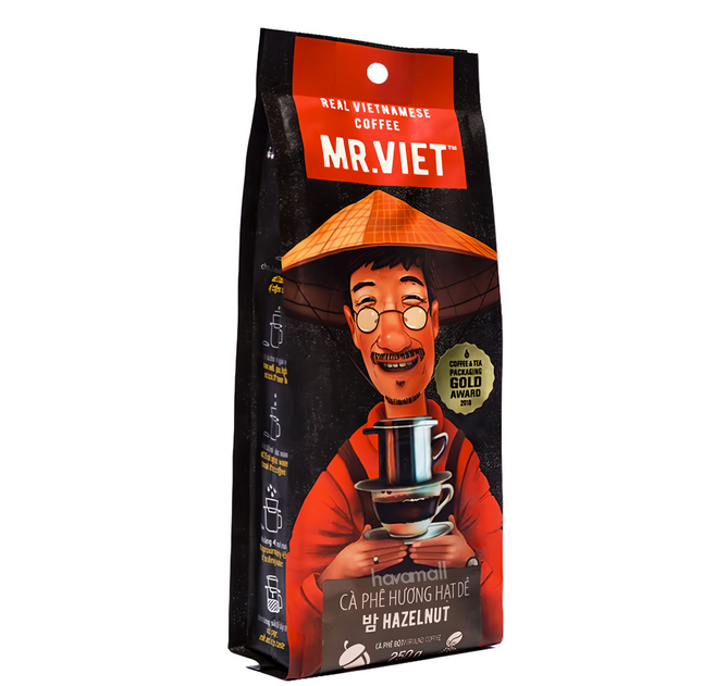 MR.VIET 榛果風味咖啡粉, 250g, 1包, Ground