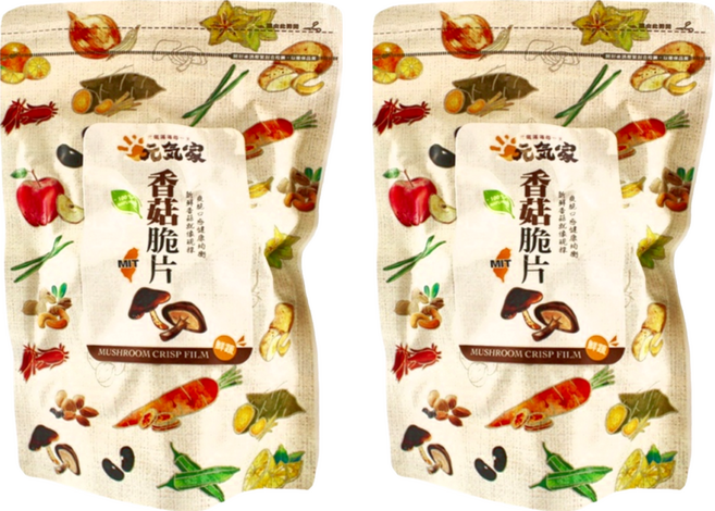 元氣家 香菇脆片, 100g, 2包
