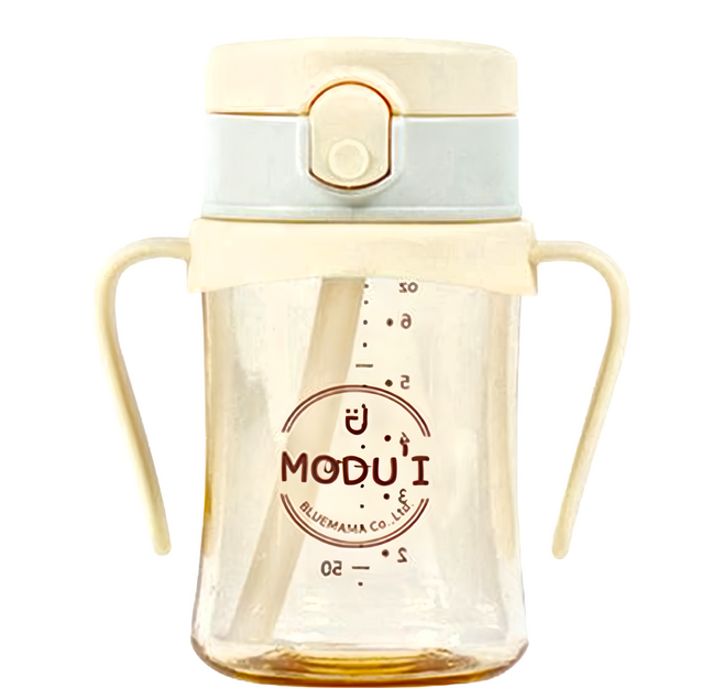 MODU'I BLUEMAMA 幼兒彈蓋PPSU防漏學習杯 DF-A002-06 6 x 12.3 x 10.5 cm 85g, 摩卡, 200ml, 1個