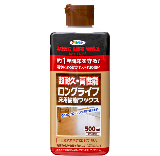 ASAHIPEN 日本製水性超耐久地板蠟 500ml, 2瓶