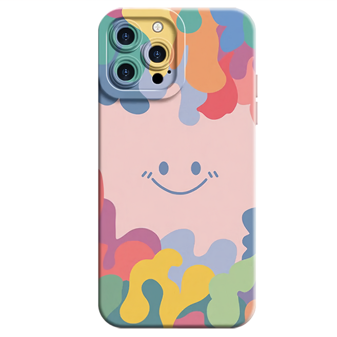 LY 立元 智慧型手機 防摔殼 手機殼 iPhone 16 Plus TPU 微笑 淺粉色