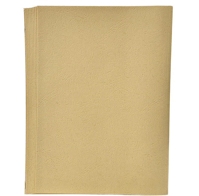 mbs 萬事捷 膠裝夾 A4 8mm 10個, 米黃色, 1包