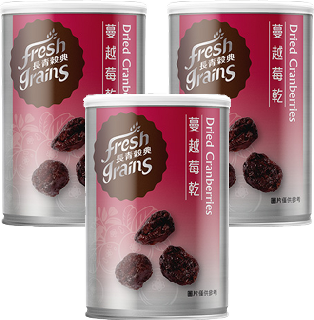fresh grains 長青穀典 蔓越莓乾, 85g, 3罐