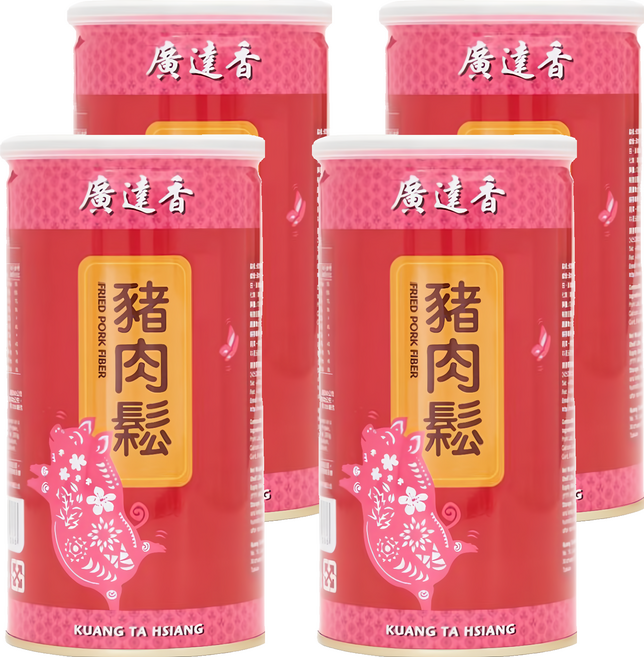 廣達香 豬肉鬆, 230g, 4罐