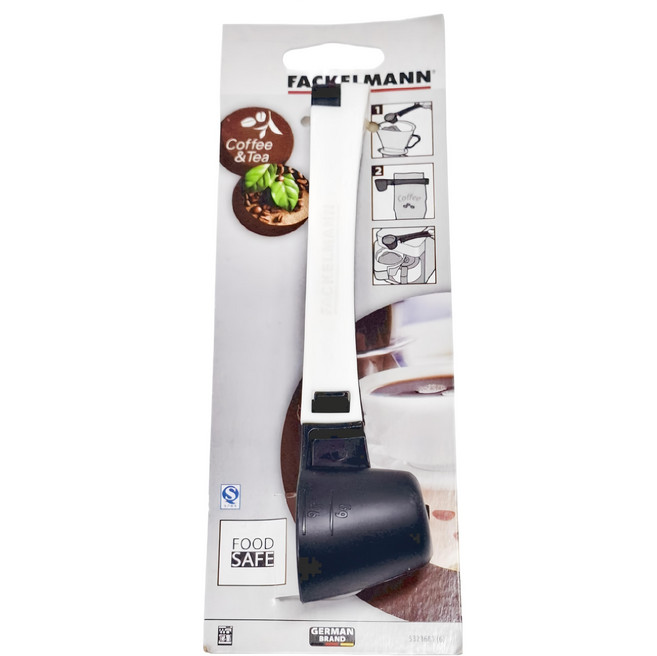 FACKELMANN 法克漫 咖啡量匙夾 德國品牌, 白色 + 黑色, 1個