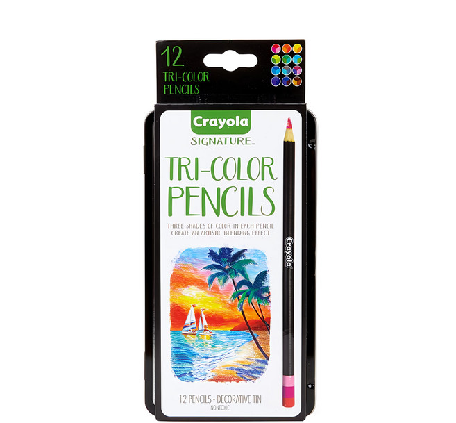 Crayola 繪兒樂 三色頭色鉛筆精裝組 12支入, 36色, 1盒