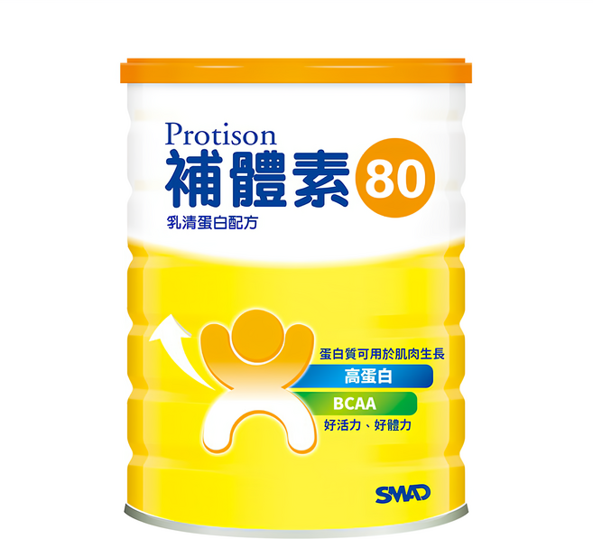 SMAD 補體素 80 純乳清蛋白, 500g, 1罐