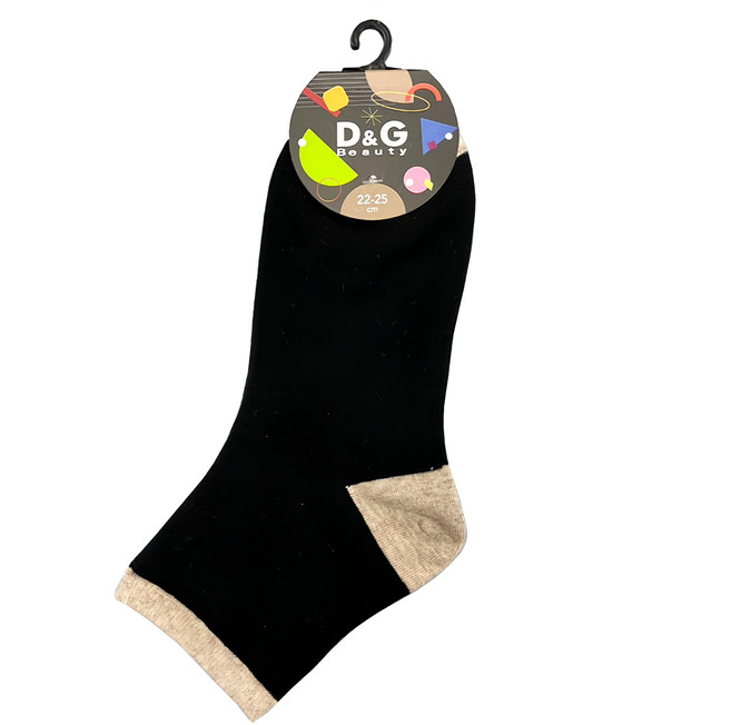 D&G 撞色女襪 6雙入1組