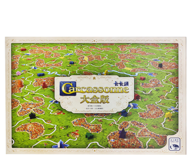 SWAN PANASIA 新天鵝堡 Carcassonne 卡卡頌 3.0 大盒版 7歲以上, 多色, 1盒