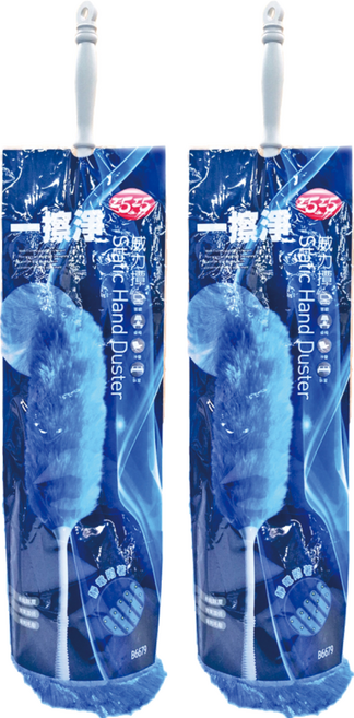 巧巧 一擦淨威力撢, 顏色隨機, 2個