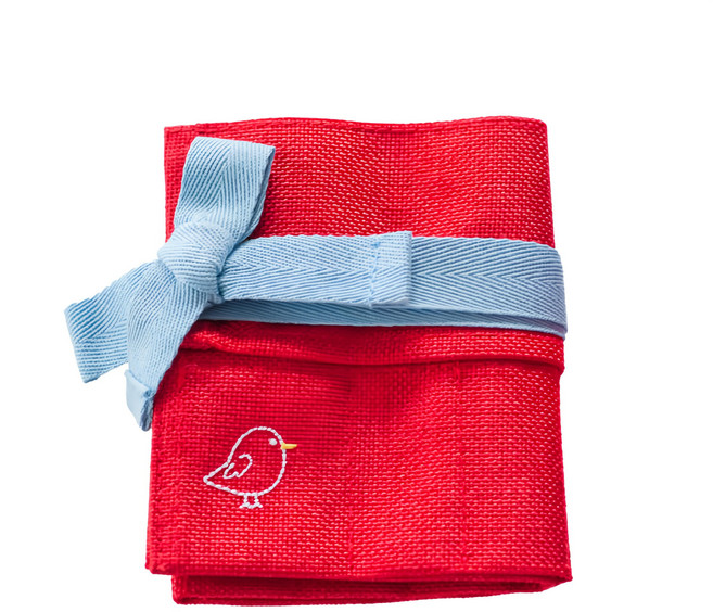 Jaq Jaq Bird 小畫家筆袋 - 紅色, 1個