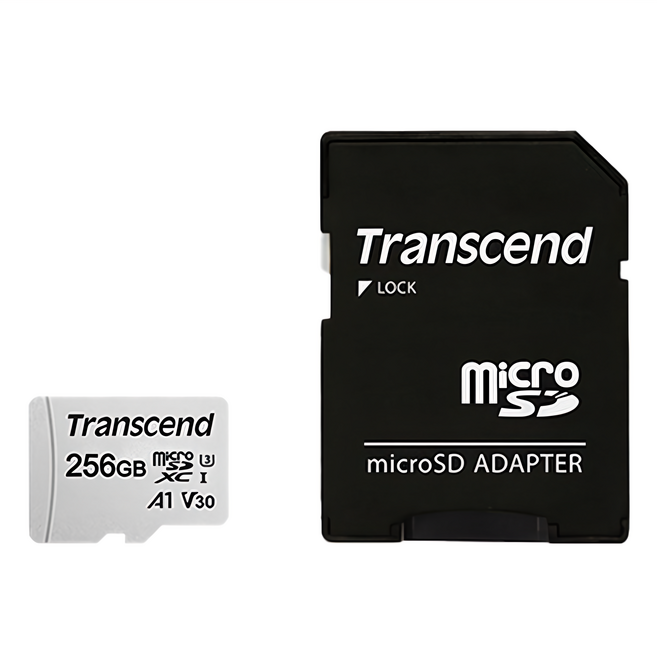 Transcend 創見 microSDXC/SDHC 300S 256G 記憶卡 附轉卡, 1個