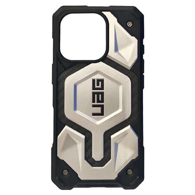 UAG 磁吸頂級版 手機 保護殼 手機殼 iPhone 16 Pro MagSafe 磁吸兼容 耐衝擊 五層防護設計 鏡頭邊框加高 雙吊繩孔 支援無線充電 鈦金色