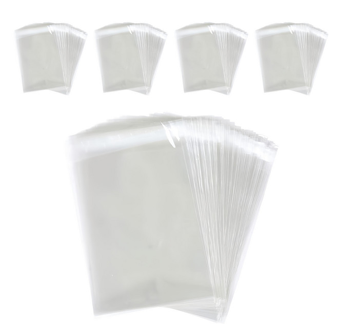 OPP自黏袋 20 x 27 + 4cm 台灣製造 文具包裝袋 飾品包裝袋, 100個